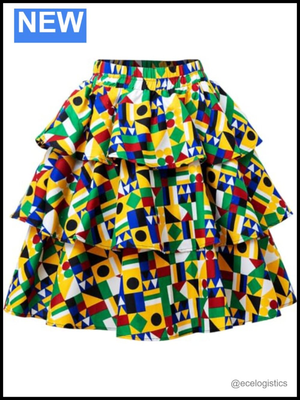 African Print Short Skirt Ankara Wax A-Line High Rise Knee-Length